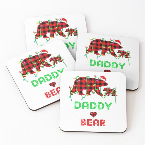 Item preview, Daddy Bear Christmas Pajama Red Plaid Buffalo Family T-Shirt designed and sold by abigailbullock.