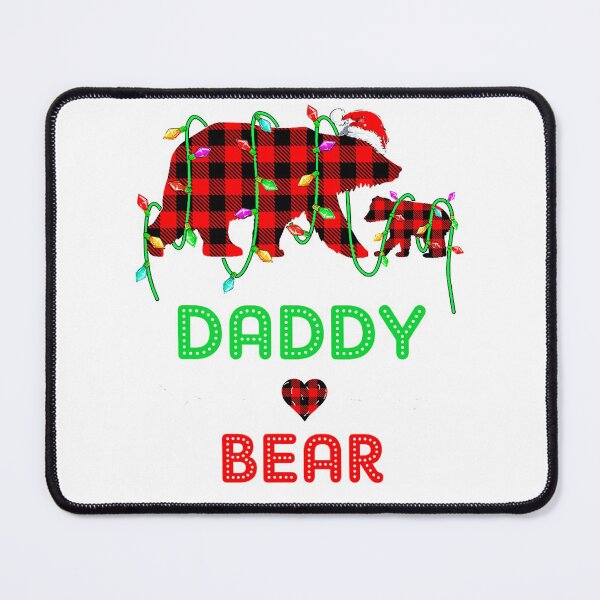 Item preview, Daddy Bear Christmas Pajama Red Plaid Buffalo Family T-Shirt designed and sold by abigailbullock.