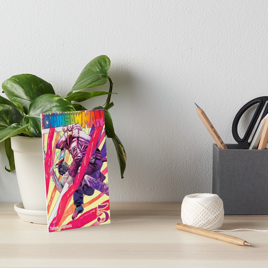 "chainsaw man volume 5" Art Board Print by snailhunter66 Redbubble