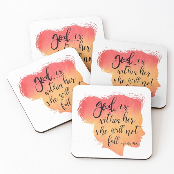 Item preview, Christian Verse - God is within her, she will not fall - Psalm designed and sold by JacquelineLim.