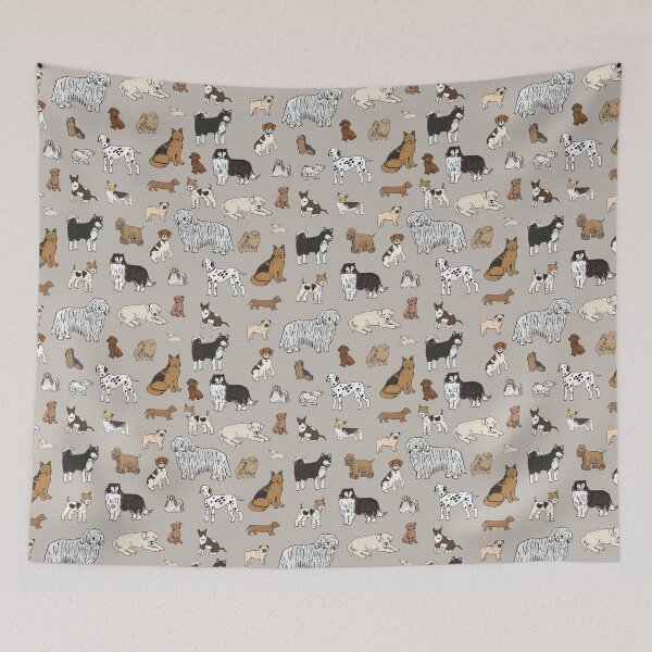 Item preview, Dog Cute Seamless designed and sold by RoslynArt.