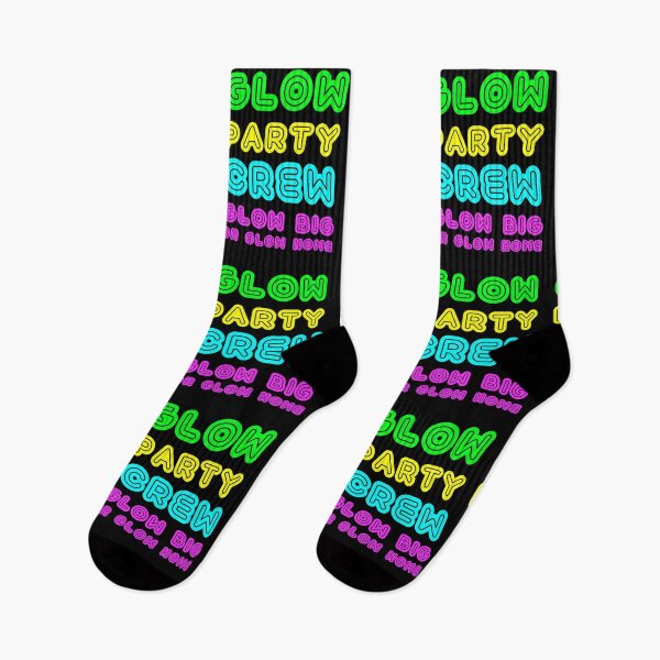 Item preview, Glow Party Crew Glow Big Or Glow Home Birthday design designed and sold by TopRatedDesigns.