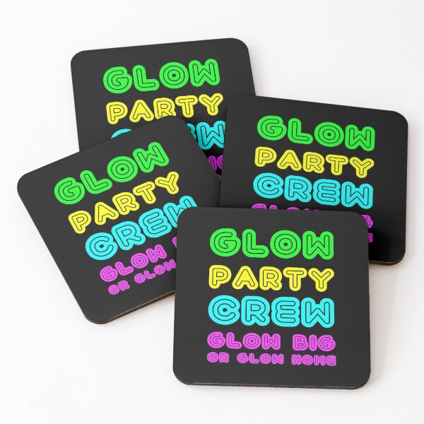 Item preview, Glow Party Crew Glow Big Or Glow Home Birthday design designed and sold by TopRatedDesigns.