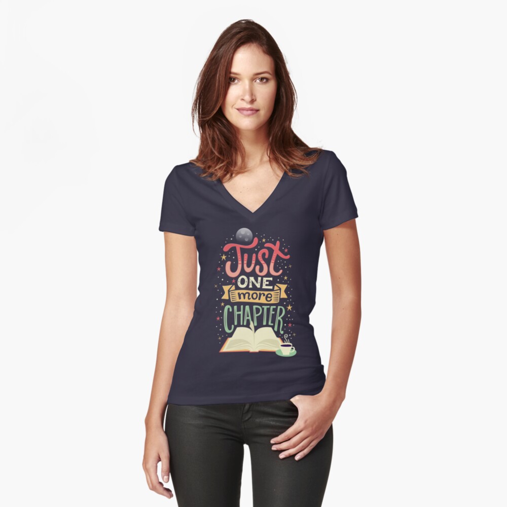 Item preview, Fitted V-Neck T-Shirt designed and sold by risarodil.