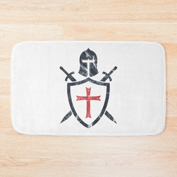 Item preview, Knights Templar Flag Helmet Cross Sword Gift    designed and sold by Carolwright-CA.