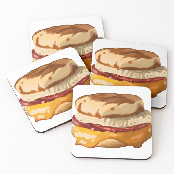 Item preview, Breakfast Muffin - Egg Cheese Tomato Muffin designed and sold by BunnyBizarre.