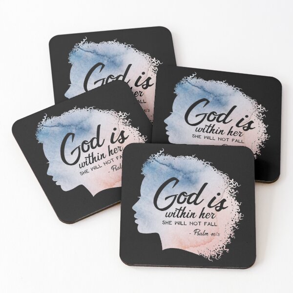 Item preview, Bible Verse - God is within her, she will not fall - Psalm designed and sold by JacquelineLim.
