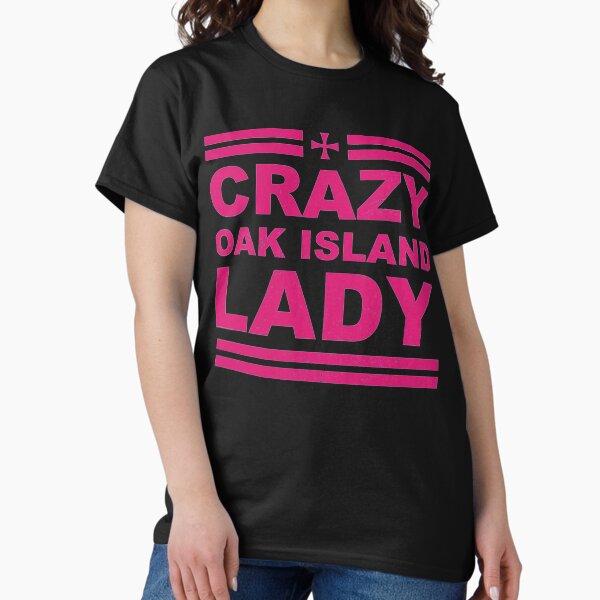 Vista previa del artículo con la obra «Regalo Crazy Oak Island Lady Womans», diseñado y vendido por Carolwright-CA.