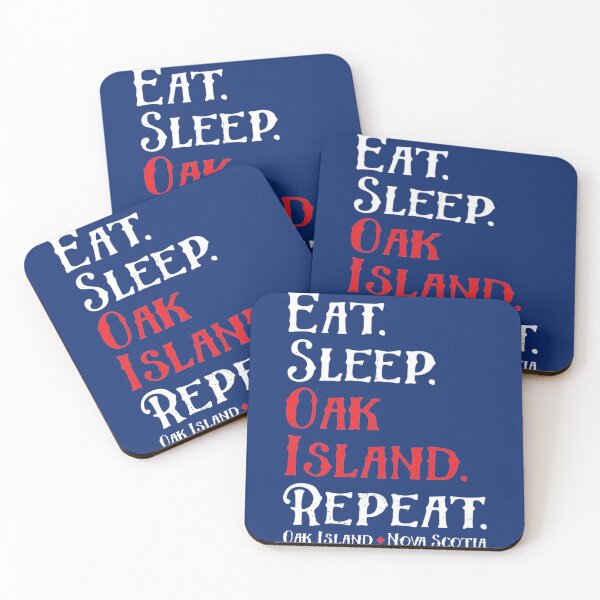 Item preview, Eat Sleep Oak Island Repeat Funny Oak Island Mystery Product - White   designed and sold by Carolwright-CA.