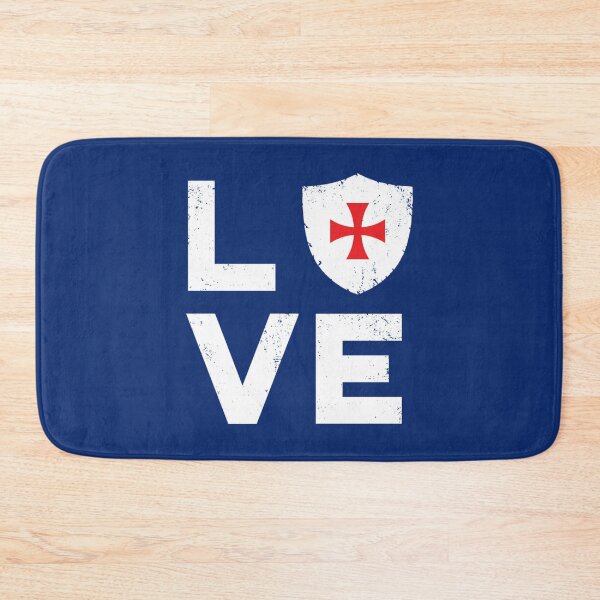 Artikelvorschau, Tempelritter Retro Flagge und Kreuz Liebe Geschenk entworfen und verkauft von Carolwright-CA.