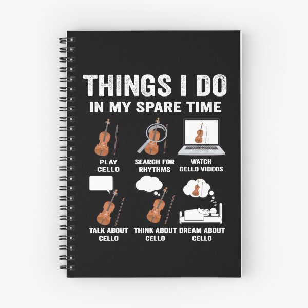 Item preview, Cello Violin musician cellist Things I do in my spare time cello tee shirts cello t shirt music t shirts cello designed and sold by jojocat90.