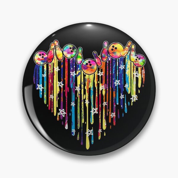 Item preview, Heart Watercolor Star Bowling designed and sold by DarelliBeauty.