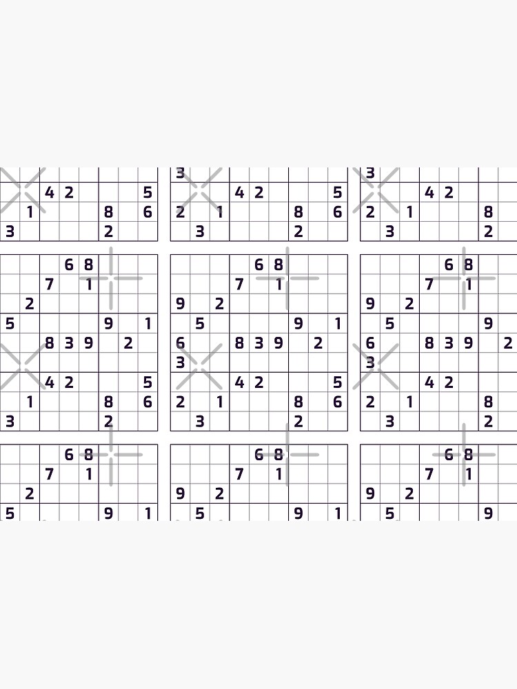 sudoku-puzzle-black-and-white-puzzle-2-jigsaw-puzzle-for-sale-by-beanibooi-redbubble for Free Printable Loco Sudoku Puzzles Sudoku Puzzle Black and White | Puzzle #2