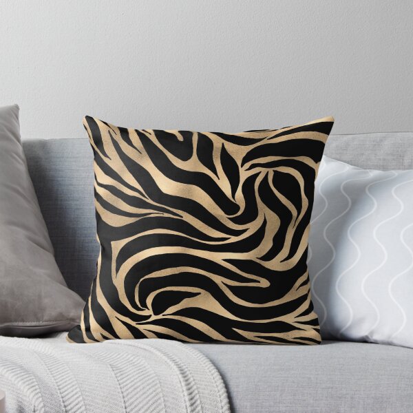 Artikel-Vorschau von Eleganter metallischer GoldZebra-Schwarz-Tierdruck, designt und verkauft von NdesignTrend.