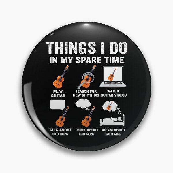 Item preview, Things I do in my spare time guitar lover player music fan designed and sold by jojocat90.