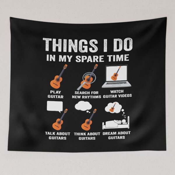 Item preview, Things I do in my spare time guitar lover player music fan designed and sold by jojocat90.