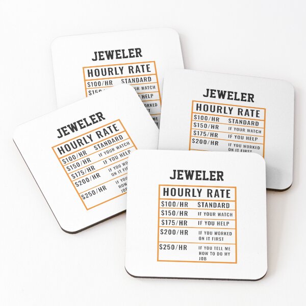 Item preview, Jeweler Hourly Rate  designed and sold by Yay Design.