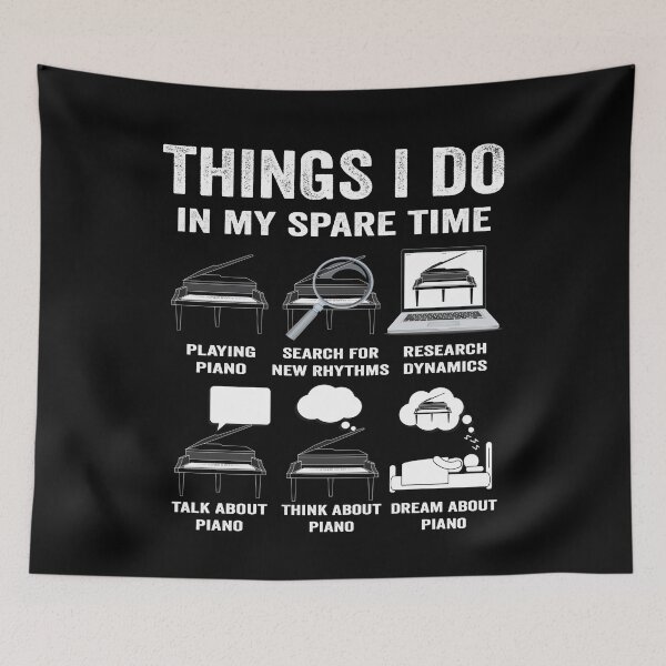 Item preview, Things I do in my spare time Piano music player fan lover designed and sold by jojocat90.