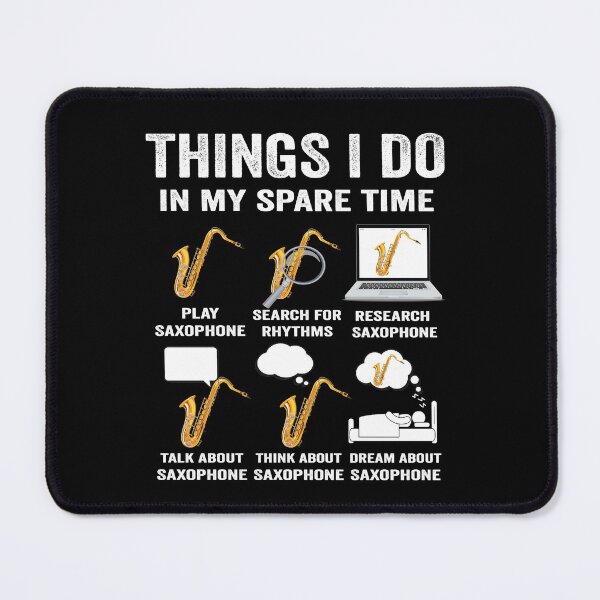 Item preview, funny saxophone Things I do in my spare time musician tee designed and sold by jojocat90.