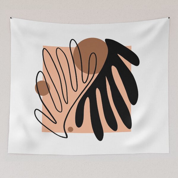 Item preview, Boho Matisse leaf art designed and sold by Tanuja  Sharma.
