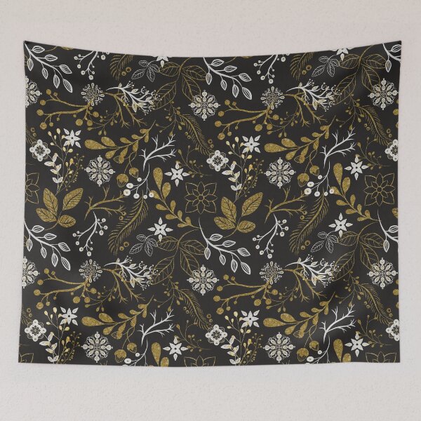 Item preview, Taika (Magic) Folk Botanicals And Nordic Ornaments Pattern designed and sold by TeeBeesDesign.