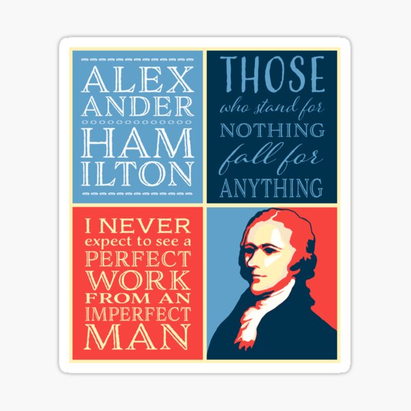 "Alexander Hamilton Quotations" Sticker for Sale by AntiqueImages