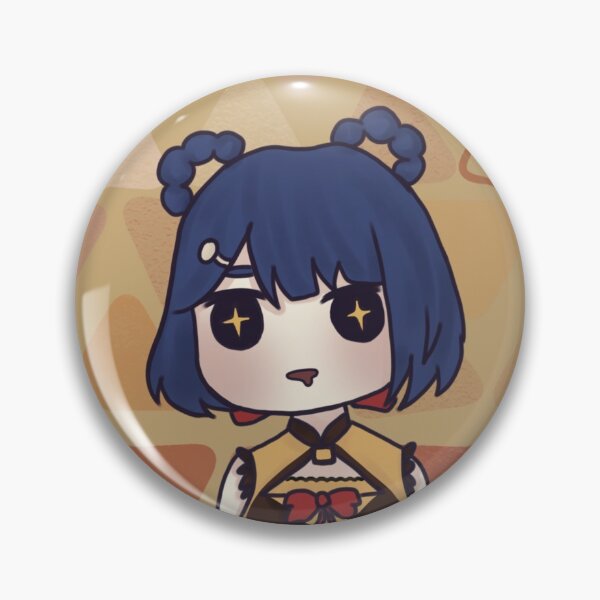 Item preview, Genshin Impact Xiangling Button Pin designed and sold by kannaarts.