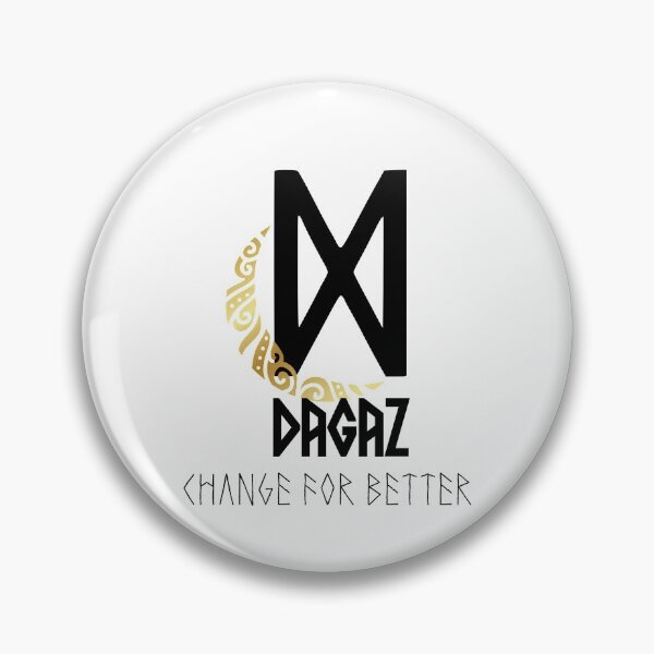 Item preview, Elder Futhark "DAGAZ" Rune with Crescent Moon designed and sold by LilysGoodies.