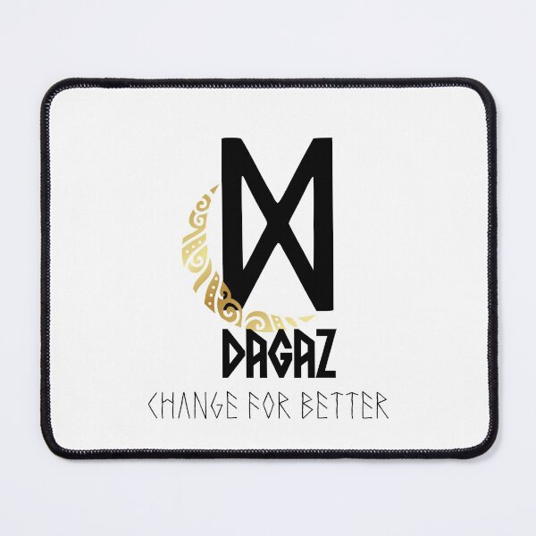 Item preview, Elder Futhark "DAGAZ" Rune with Crescent Moon designed and sold by LilysGoodies.