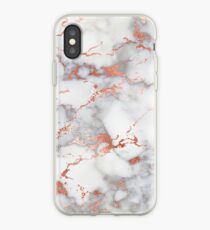 Marmor mit Roségold Streifen Telefonkastenabdeckung iPhone-Hülle & Cover