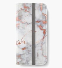 Marble with rose gold streaks phone case cover iPhone Wallet/Case/Skin