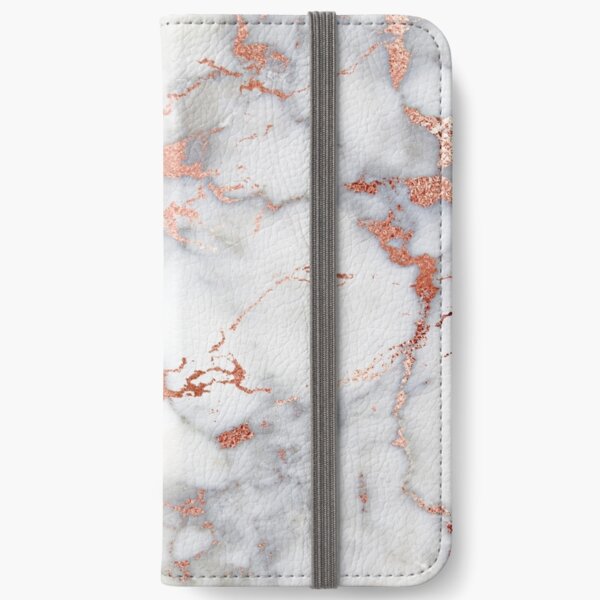 Marble with rose gold streaks phone case cover iPhone Wallet