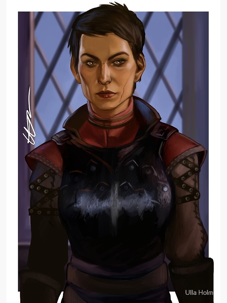 Dragon Age Inquisition Cassandra Poster By NerdyArtandStuf Redbubble   Flat,750x,075,f Pad,750x1000,f8f8f8.u2 