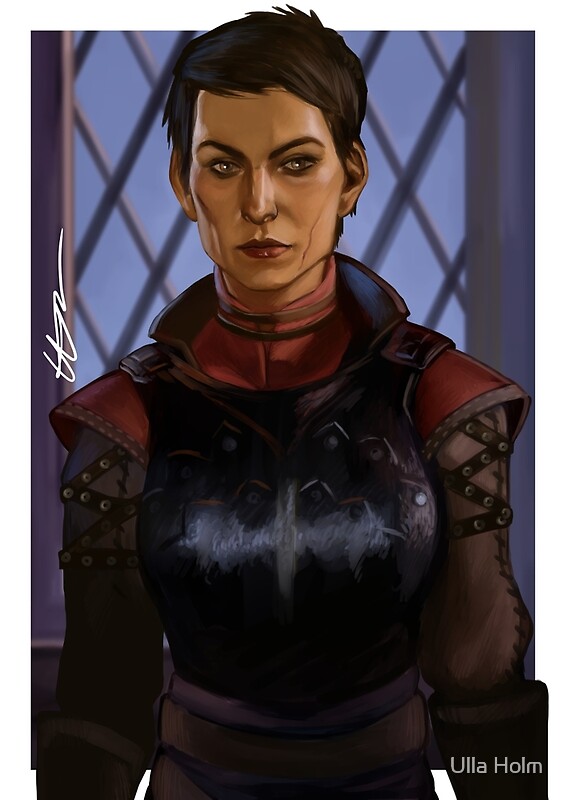 Dragon Age Inquisition Cassandra By Ulla Holm Redbubble   Flat,800x800,075,f.u6 