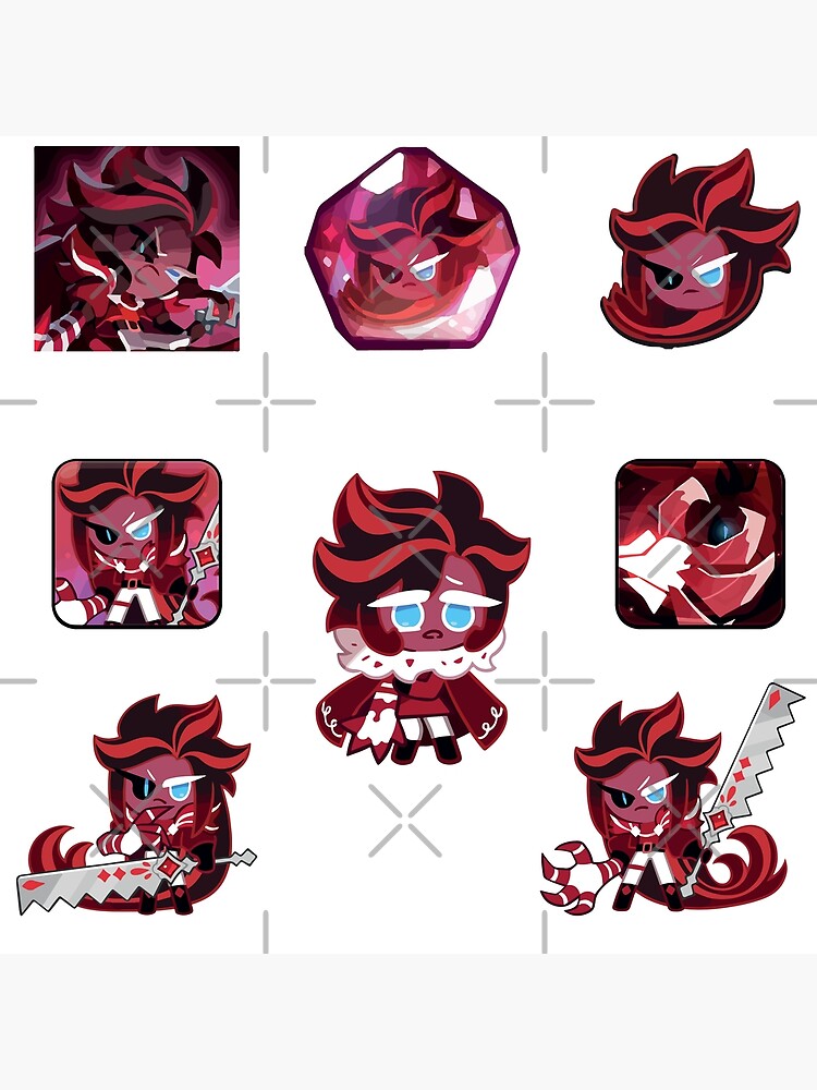 "Red velvet cookie! Cookie run kingdom sticker pack" Poster by
