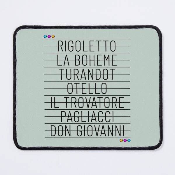 Item preview, I Love Opera Music List for Opera Fans - Opera designed and sold by ClickForMore.