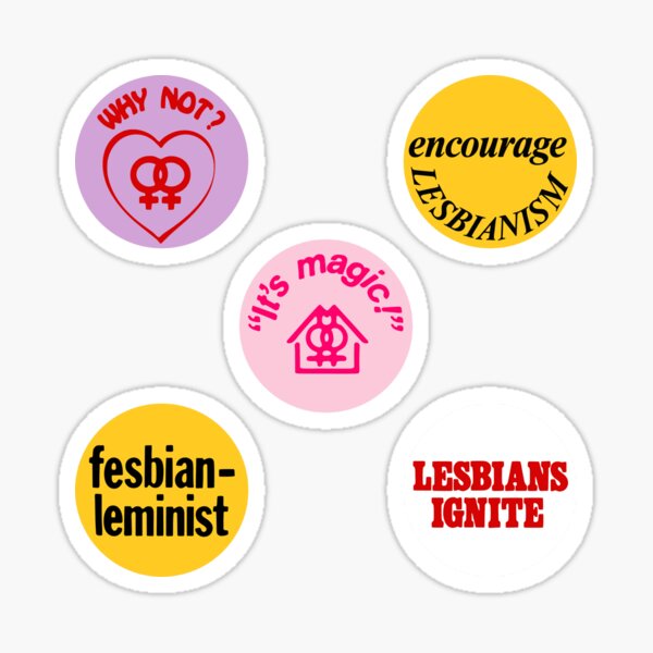 Item preview, 5 Lesbian Vintage Remake Sticker Pack designed and sold by jacquesi97.