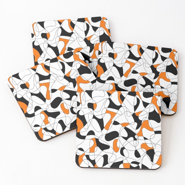 Item preview, Abstract pattern - orange and white. designed and sold by K.S ART.