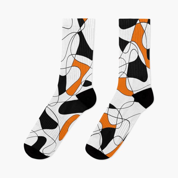 Item preview, Abstract pattern - orange and white. designed and sold by K.S ART.