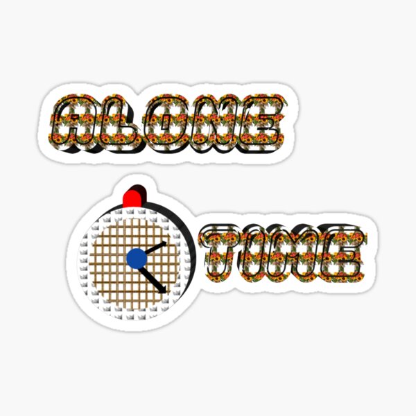 Alone time Sticker