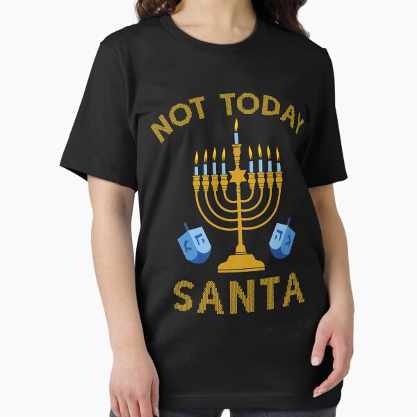 Item preview, Menoral Not Today Santa Funny Hanukkah Pajamas designed and sold by Adam Alomari.