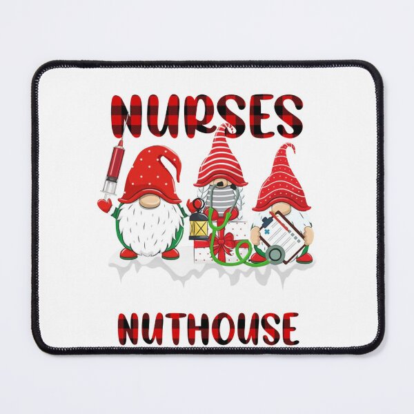 Item preview, Gnomies Jolliest Bunch Of Nurses This Side Of The Nuthouse Sweatshirt designed and sold by abigailbullock.