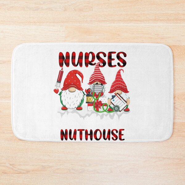 Item preview, Gnomies Jolliest Bunch Of Nurses This Side Of The Nuthouse Sweatshirt designed and sold by abigailbullock.