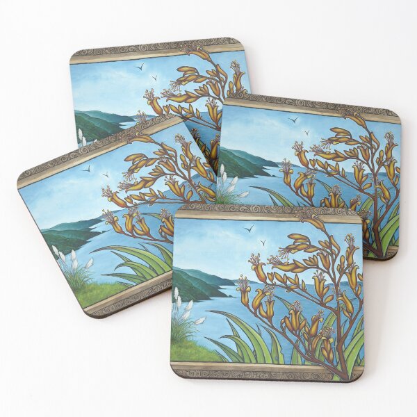 Item preview, Flax Coastline designed and sold by AprilAppleArt.