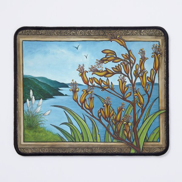 Item preview, Flax Coastline designed and sold by AprilAppleArt.