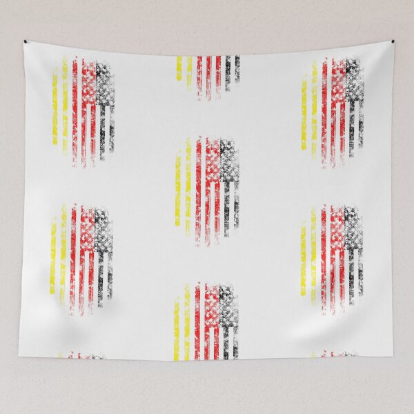 Artikelvorschau, Deutschland und Amerika Flagge Combo Distressed Design entworfen und verkauft von ockshirts.