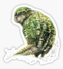 Mr Kākapo, New Zealand native bird Sticker