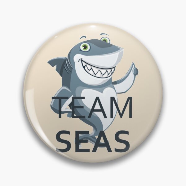 Item preview, Team seas shark   designed and sold by Rachel-CAshop.