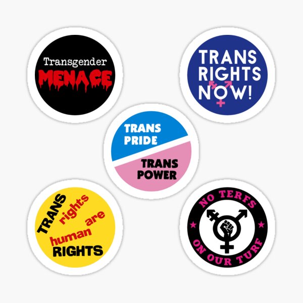 Item preview, 5 Transgender Sticker Pack Trans Pride Rights  designed and sold by jacquesi97.