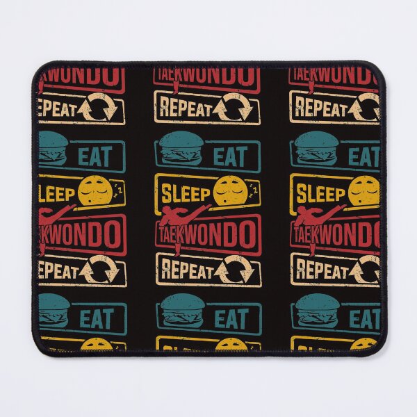 Item preview, Retro Vintage Eat Sleep Taekwondo Repeat designed and sold by DesignByMai.